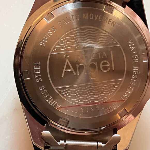 Invicta Angel Limited Edition Men’s Watch Runs Perfectly Wrist 21322 Swiss Mvmnt - Picture 4 of 9